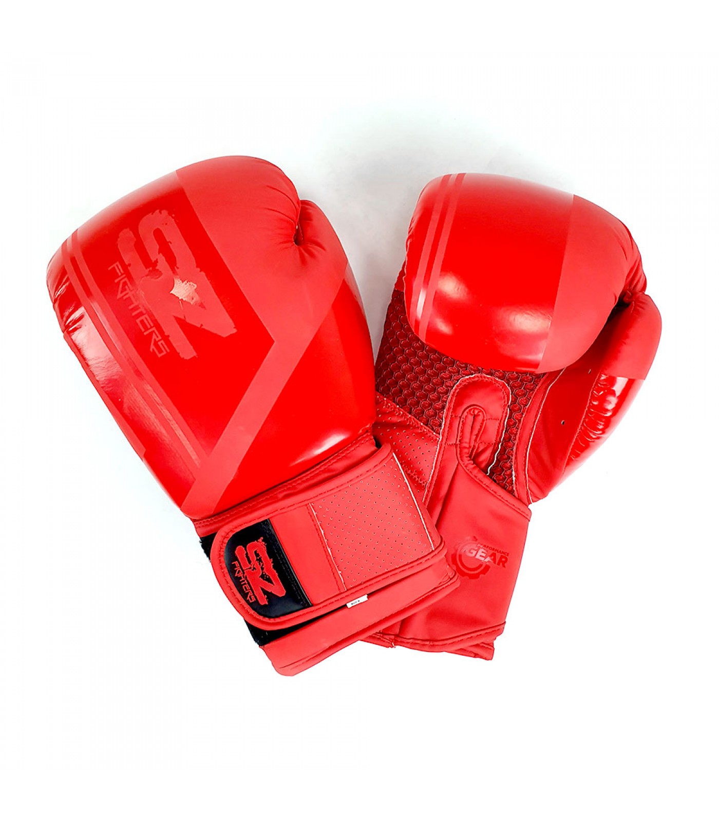 SZ Fighters - Боксови ръкавици Изкуствена кожа - Indigo - Red Matte​